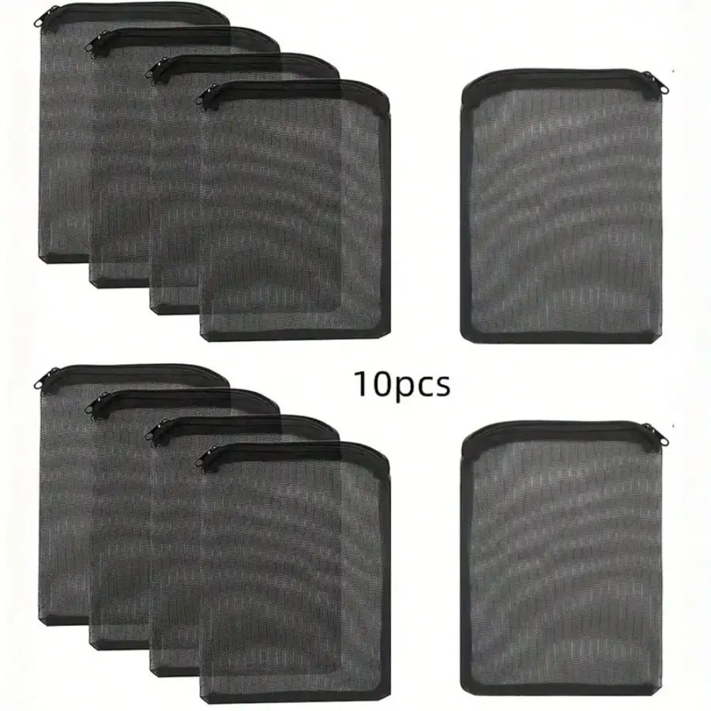 Aquarium Fish Keeping - 10 قطع أكياس فلتر شبكية سوداء