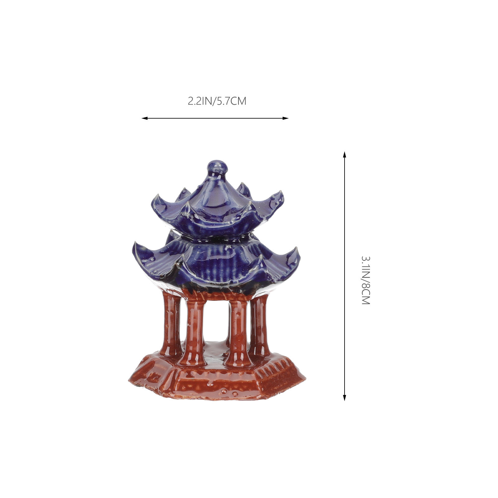 3 قطع من مباني الباغودا المصغر - مراجعة Aquarium Decor وسعره