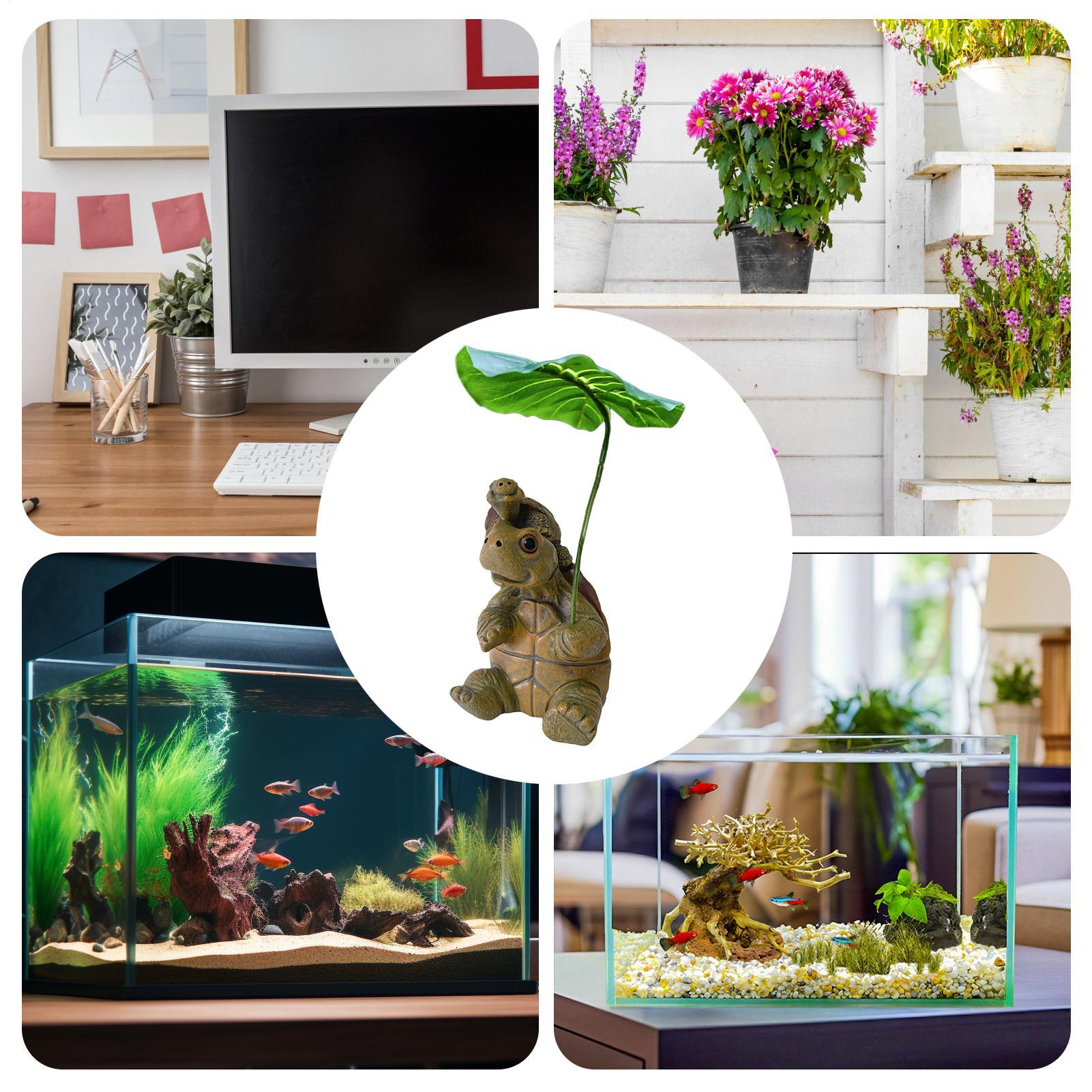 تمثال سلحفاة بحرية من الراتنج  - مراجعة Fish Aquarium Home وسعره